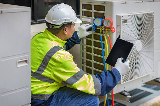 Professional Hvac Installation technician working in Lancaster, MA